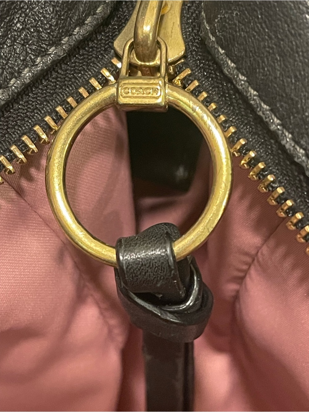 Vintage COACH Madison Maggie Black Pebbled Leather Shoulder Hobo - Picture 6 of 8